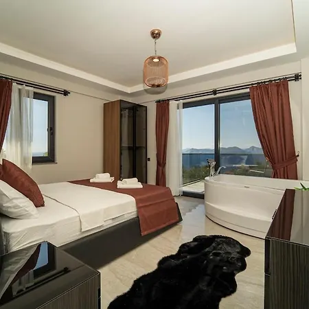 Villa With Sea View And Heated Pool Mariposa Fethiye