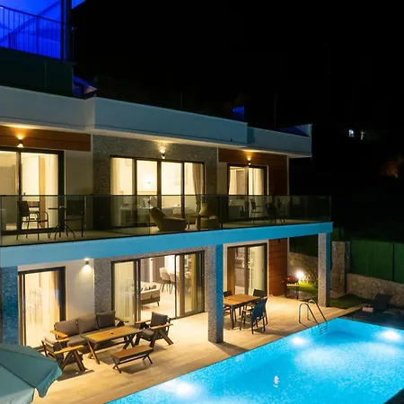 Βίλα With Sea View And Heated Pool Mariposa