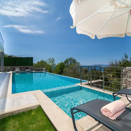 Βίλα With Sea View And Heated Pool Mariposa